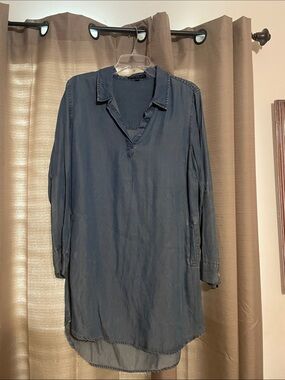 Velvet Heart Navy Blue Long Sleeve Tunic Dress